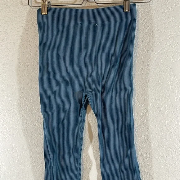 Zara SEAMLESS HIGH WAIST LEGGINGS WITH HOOK-AND-EYE FASTENINGS BLUE XS/S NEW - Picture 8 of 16